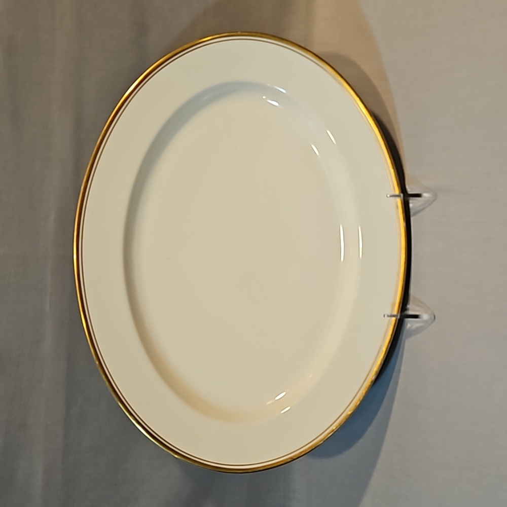 Noritake Viceroy 7222 Oval Serving Platter Ivory China